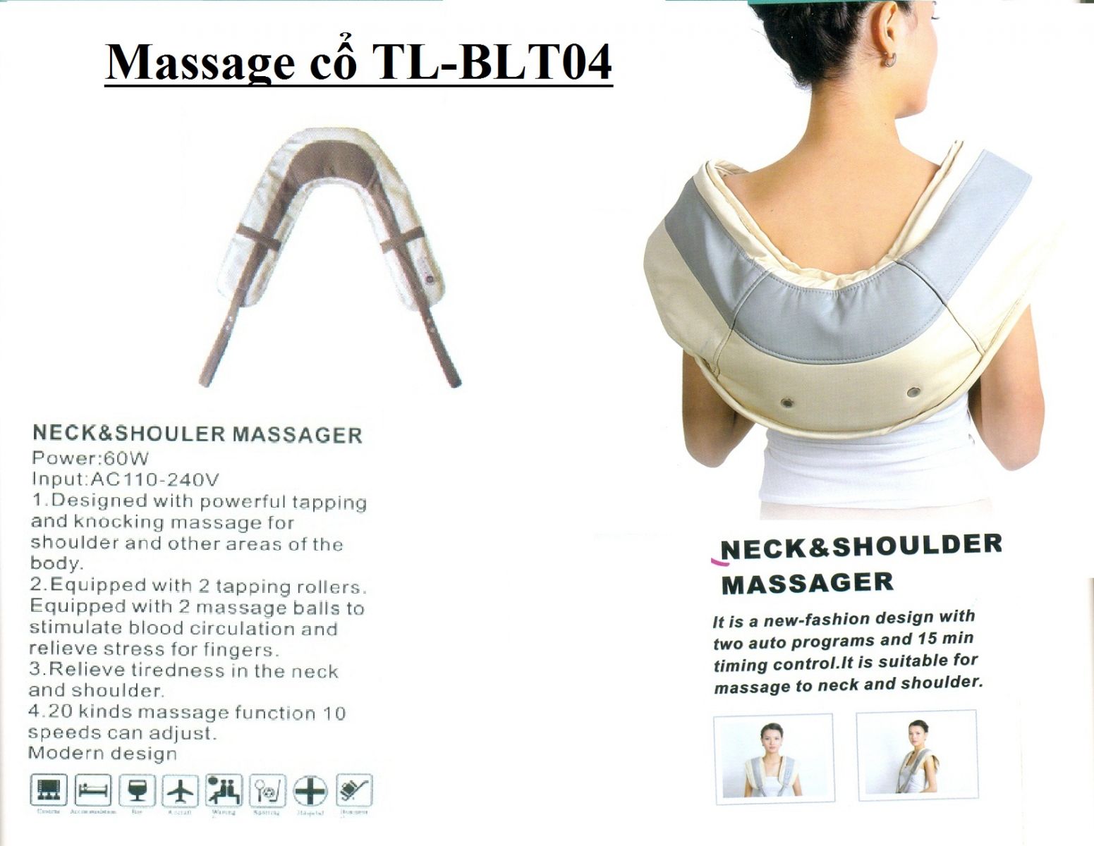 Máy massage vai và cổ TL BLT - 04